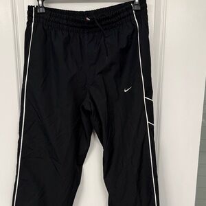 Nike Black Pants with White Stripes